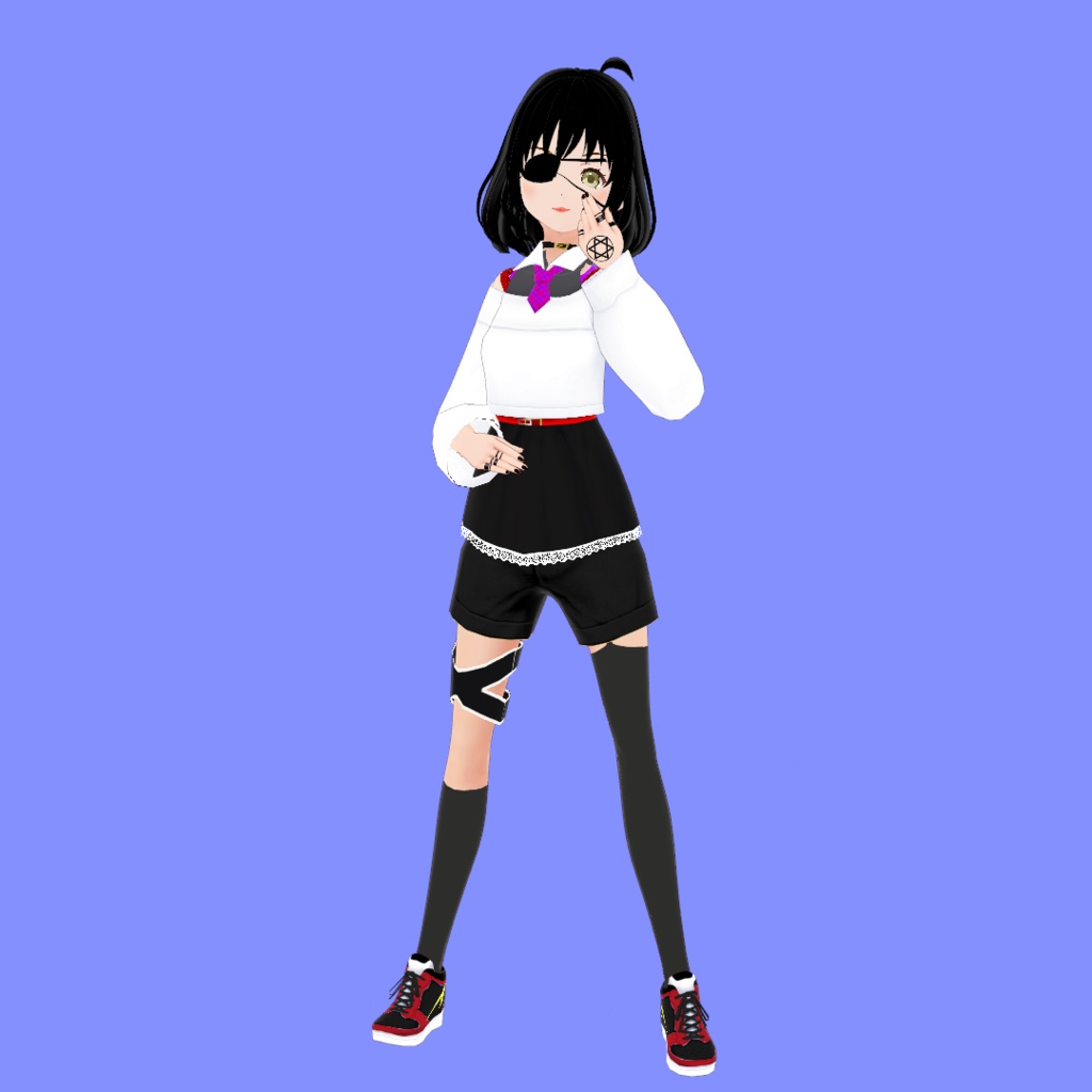 【VRoid】六花【無料・オリジナル3Dモデル】