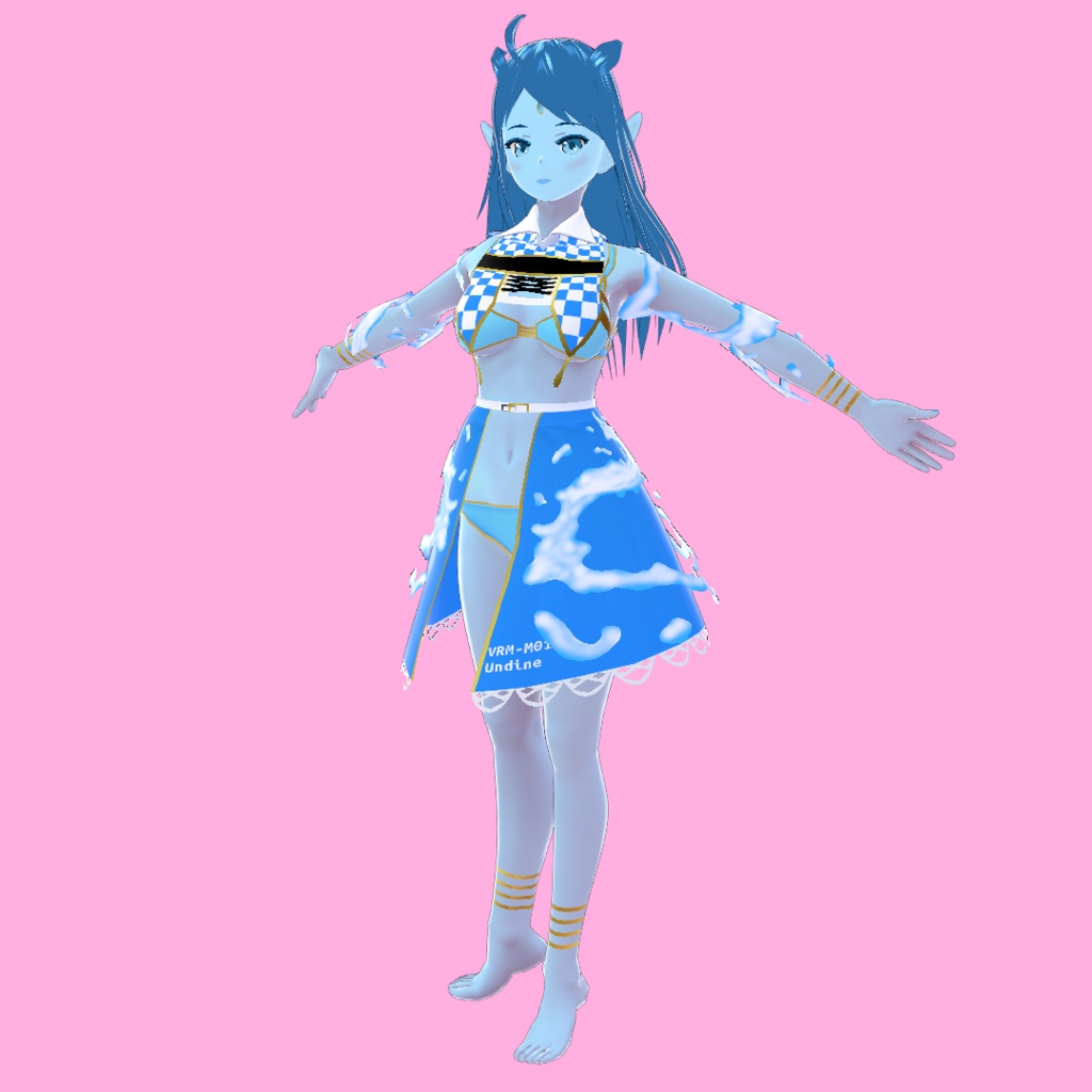 ウンディーネ(ニュースタイル)【オリジナルVRoidモデル・VRoid用衣装同梱】