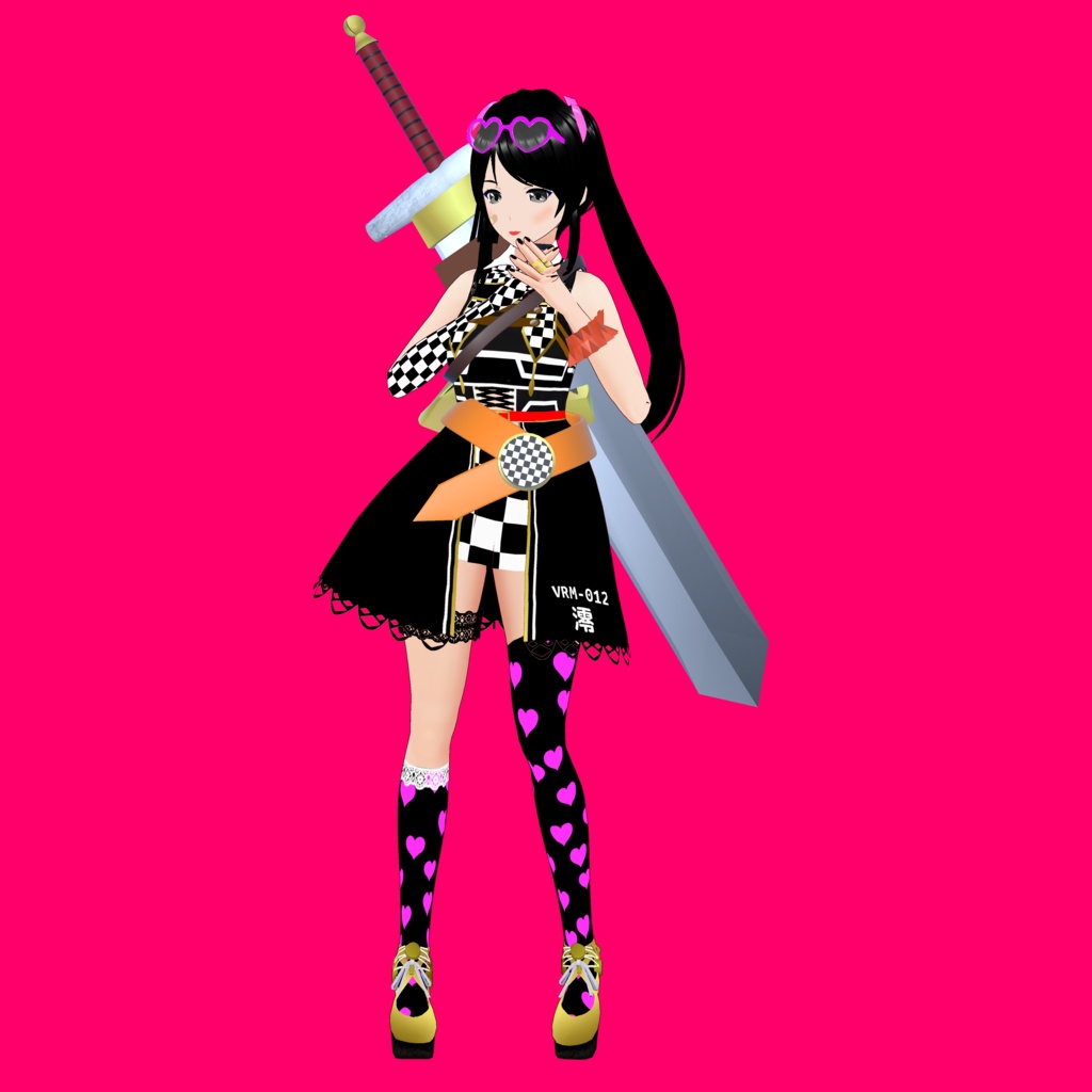 澪 V2【オリジナル3Dモデル(VRM)+VRoid Studio用衣装テクスチャファイル付】