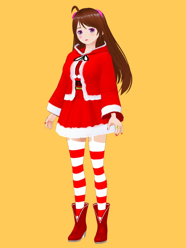 2022年サンタ女子衣装セット【VRoid Studio用カスタムアイテム】