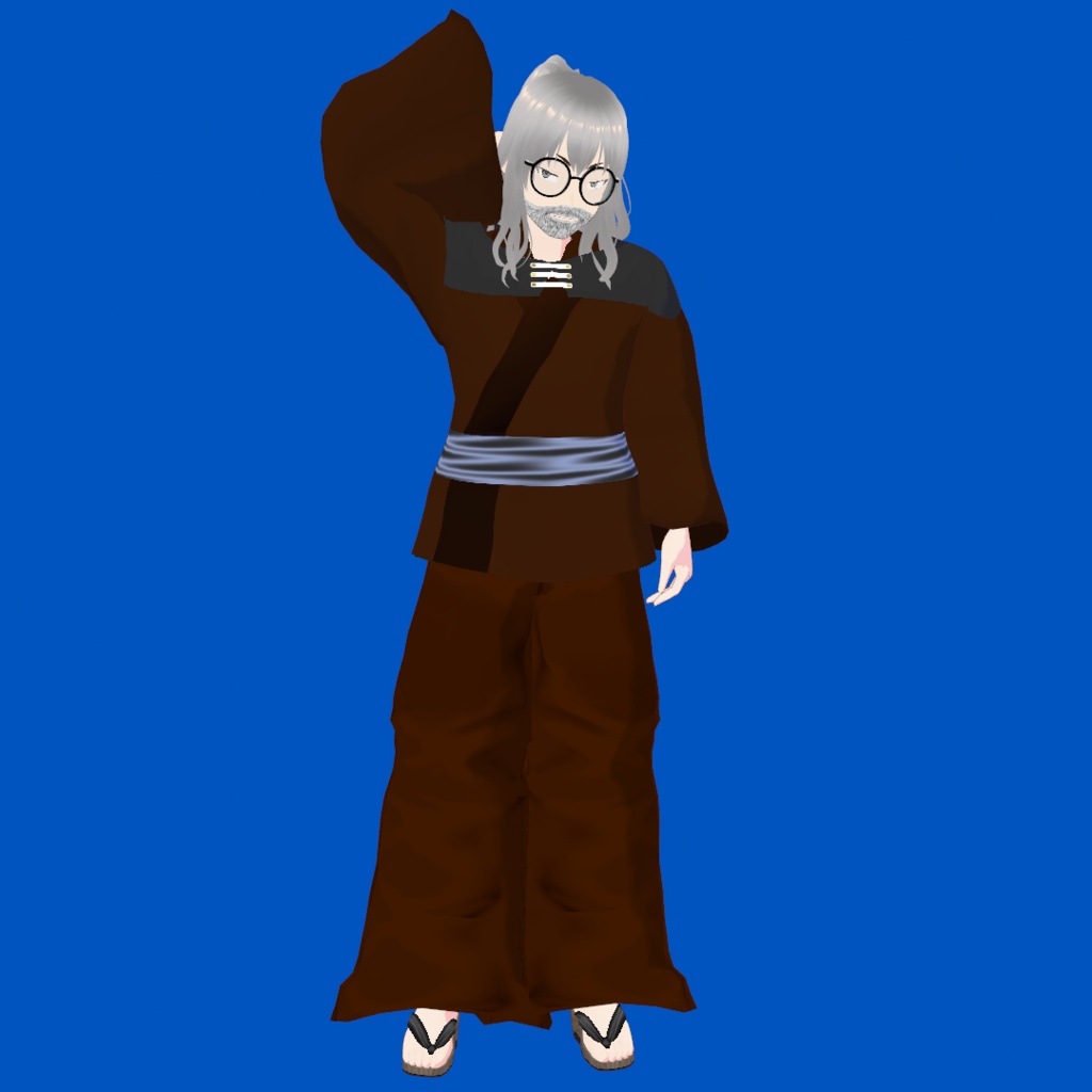 【無料】大坂藩魔法学校生【オリジナル3Dモデル(VRM)+VRoid Studio用カスタムアイテム】