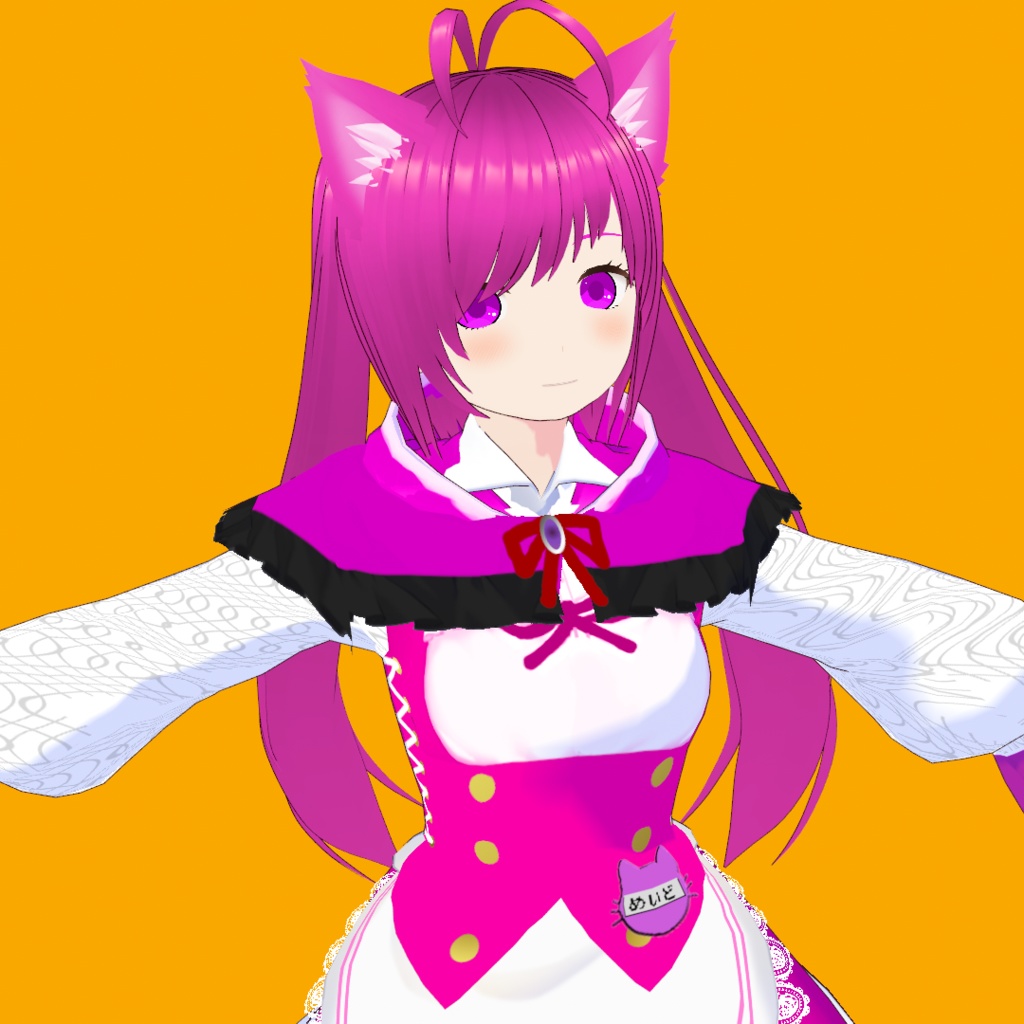 さくら【オリジナル3Dモデル(VRM)+VRoid Studio用衣装カスタムアイテム】