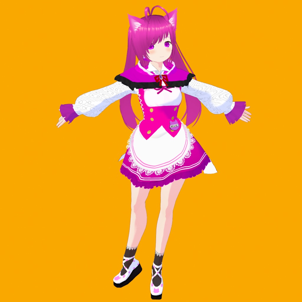 さくら【オリジナル3Dモデル(VRM)+VRoid Studio用衣装カスタムアイテム】