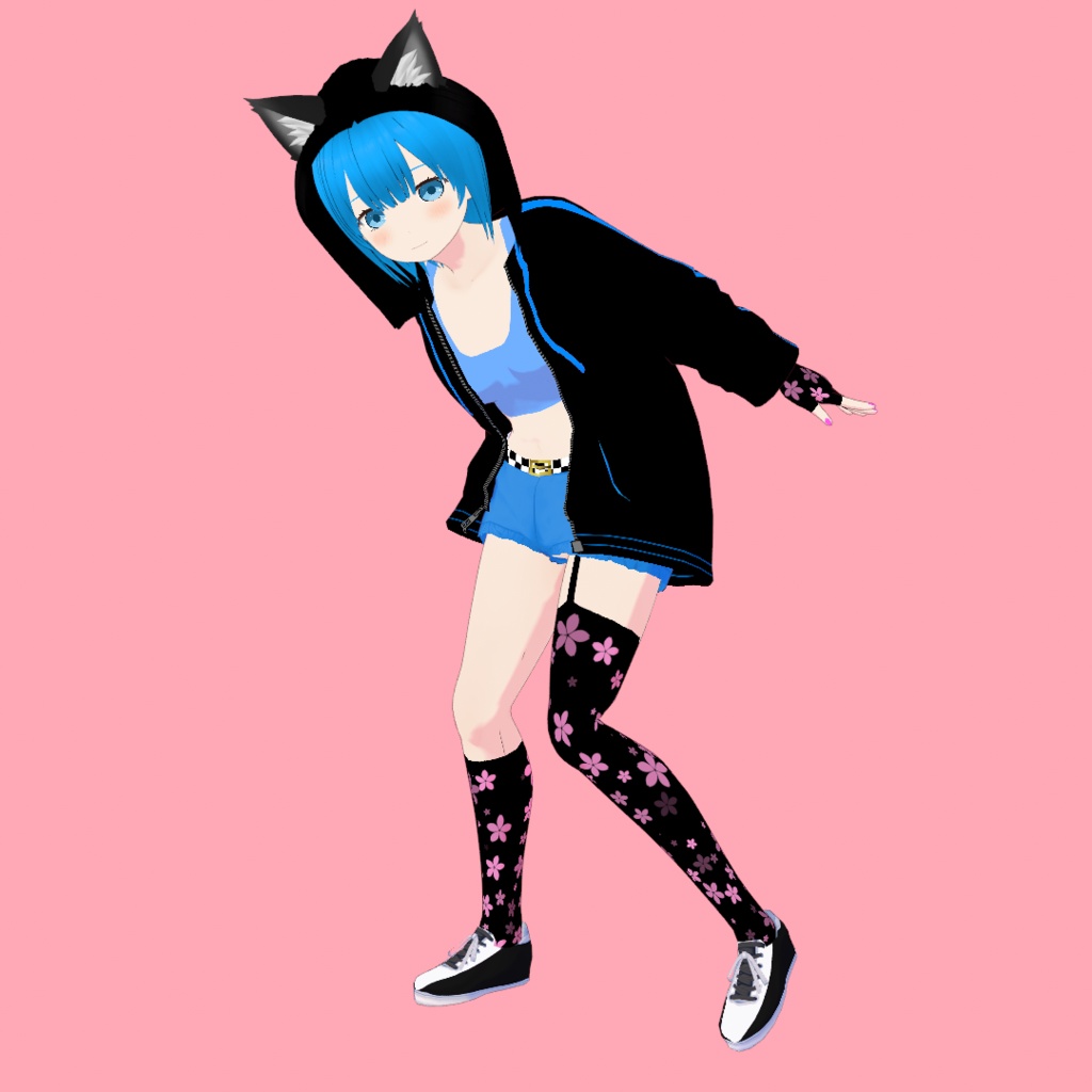 そら【オリジナル3Dモデル(VRM・MMD)+衣装VRoid Studio用カスタムアイテム】