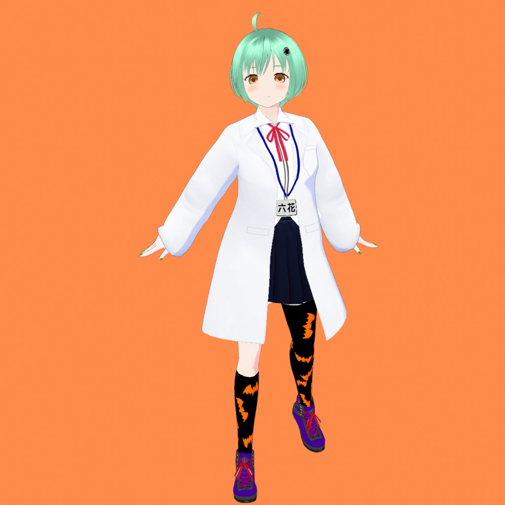 六花(りっか) V3【無料・オリジナル3Dモデル(VRM・MMD)+VRoid Studio用衣装カスタムアイテム】