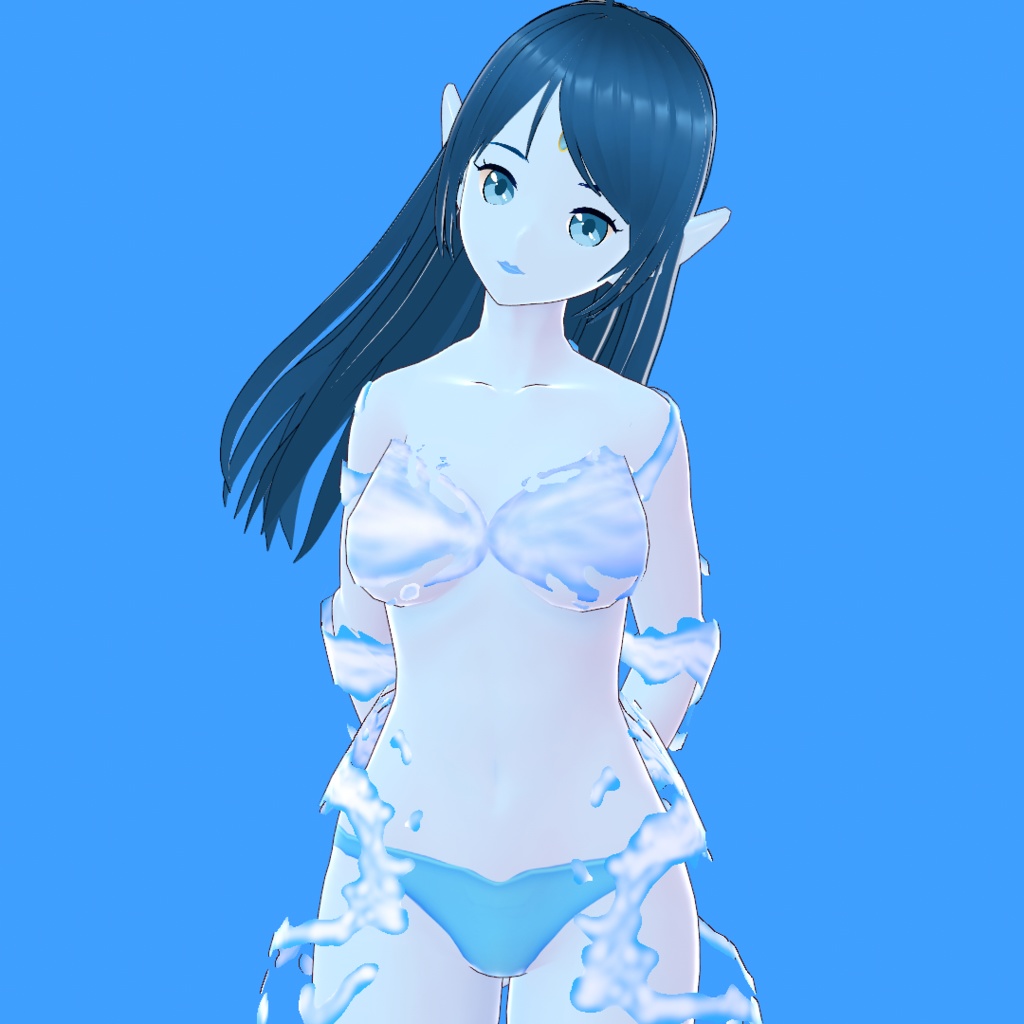 ウンディーネ V3【オリジナル3Dモデル(VRM・MMD)+VRoid Studio用衣装カスタムアイテム】