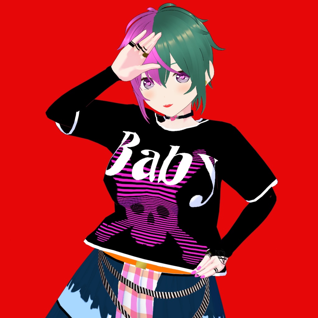 咲子(sakiko)【オリジナル3Dモデル(VRM)+VRoid Studio用衣装カスタムアイテム】