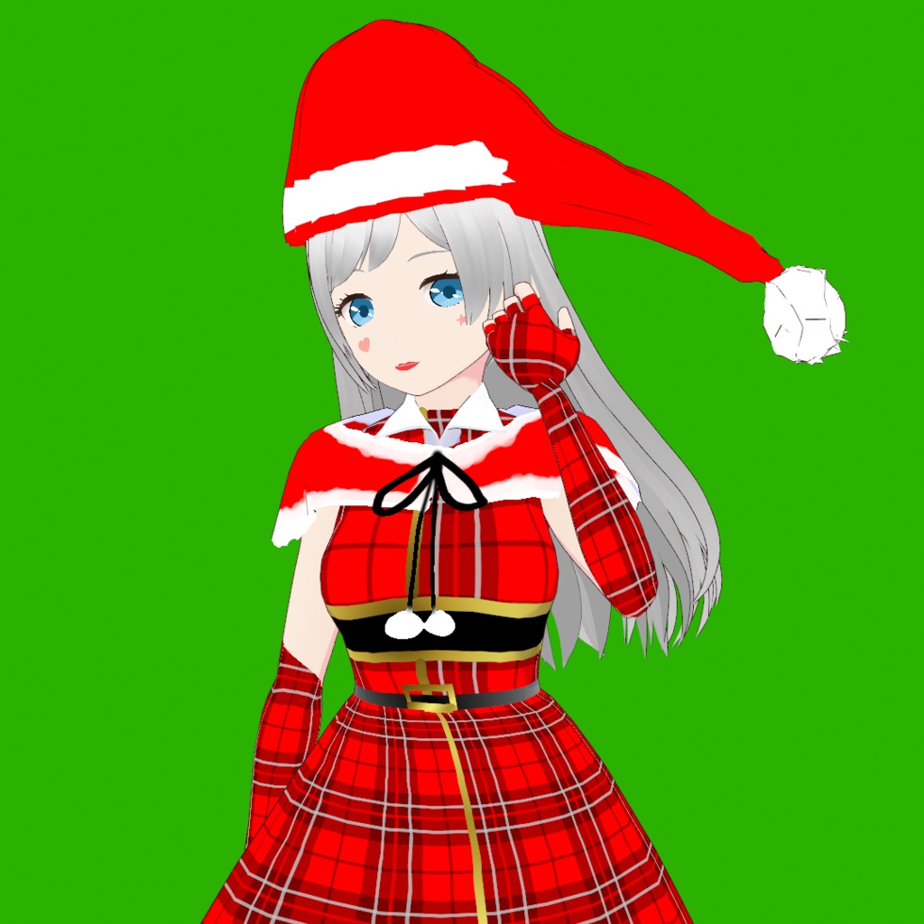 ソフィア（クリスマス2023バージョン）【オリジナル3Dモデル（VRM）＋VRoid Studio用衣装カスタムアイテムのセット】