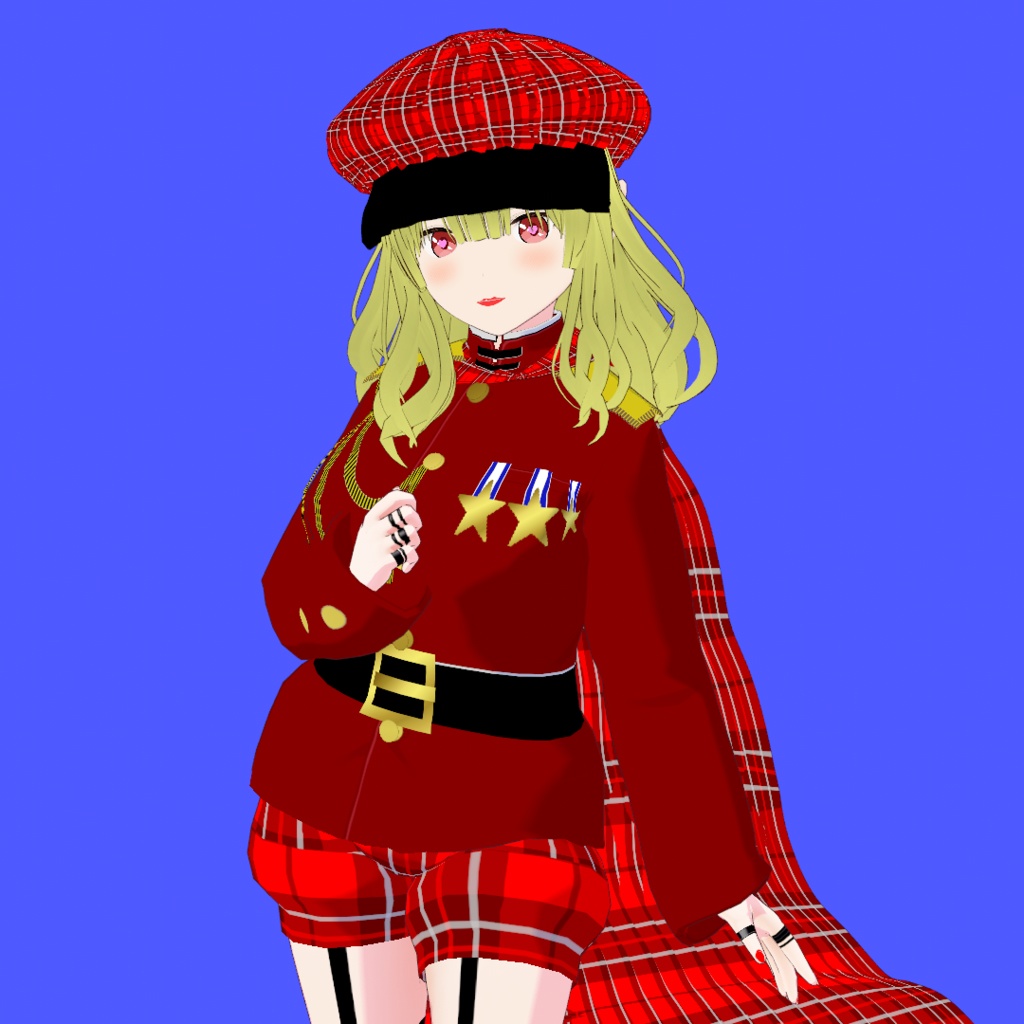 吸血姫ヴィクトリア【オリジナル3Dモデル（VRM）+VRoid Studio用衣装カスタムアイテムのセット】