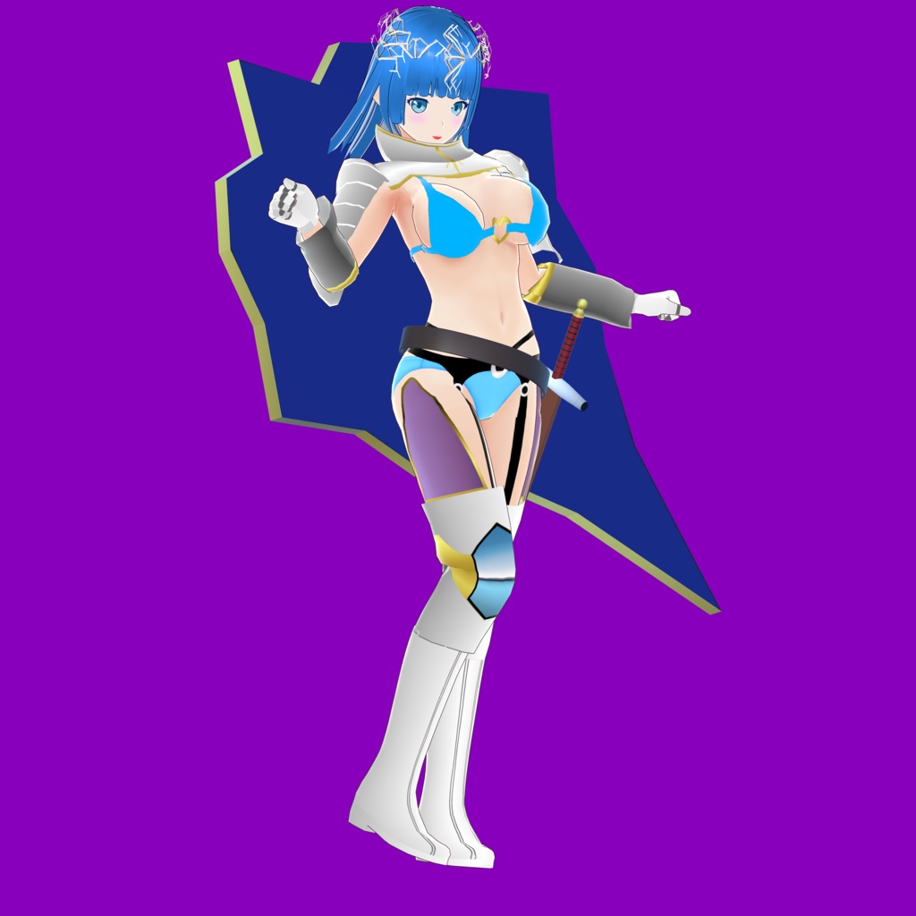 桃香 V3【オリジナル3Dモデル(VRM)+VRoid Studio用衣装カスタムアイテム+Blender用プロジェクトファイルのセット】