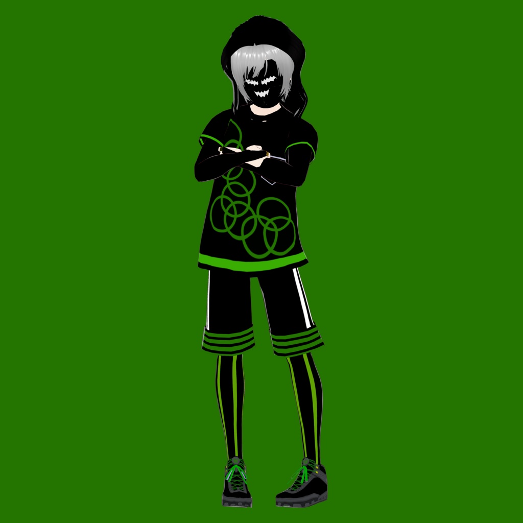 ウィザード【オリジナル3Dモデル(VRM)+VRoid Studio用衣装カスタムアイテム+アイテム編集用Blenderプロジェクトファイルのセット】