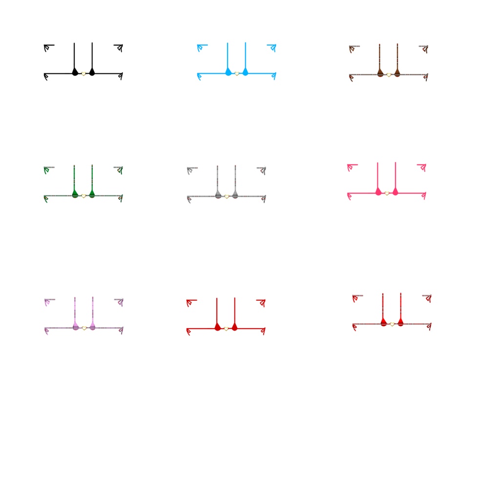 Underwear for Vroid【無料サンプルあり・VRoid Studio用衣装カスタムアイテム+44種のテクスチャのセット】