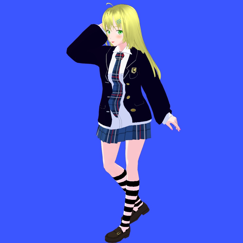 クリスティーナ V4【オリジナル3Dモデル(VRM)+VRoidファイル+VRoid Studio用衣装カスタムファイルのセット】