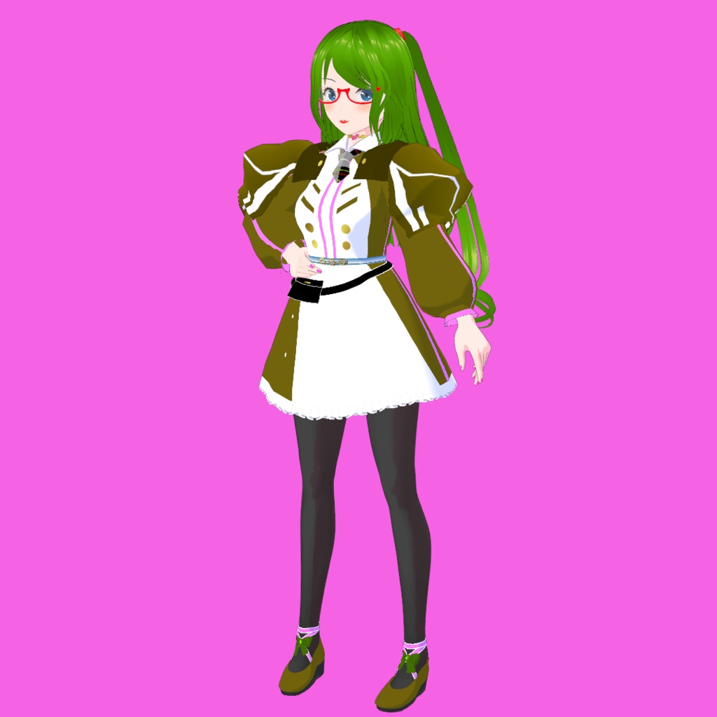 冒険者ギルドの受付嬢 S【オリジナル3Dモデル(VRM)+VRoidファイル+VRoid Studio用衣装カスタムアイテム】