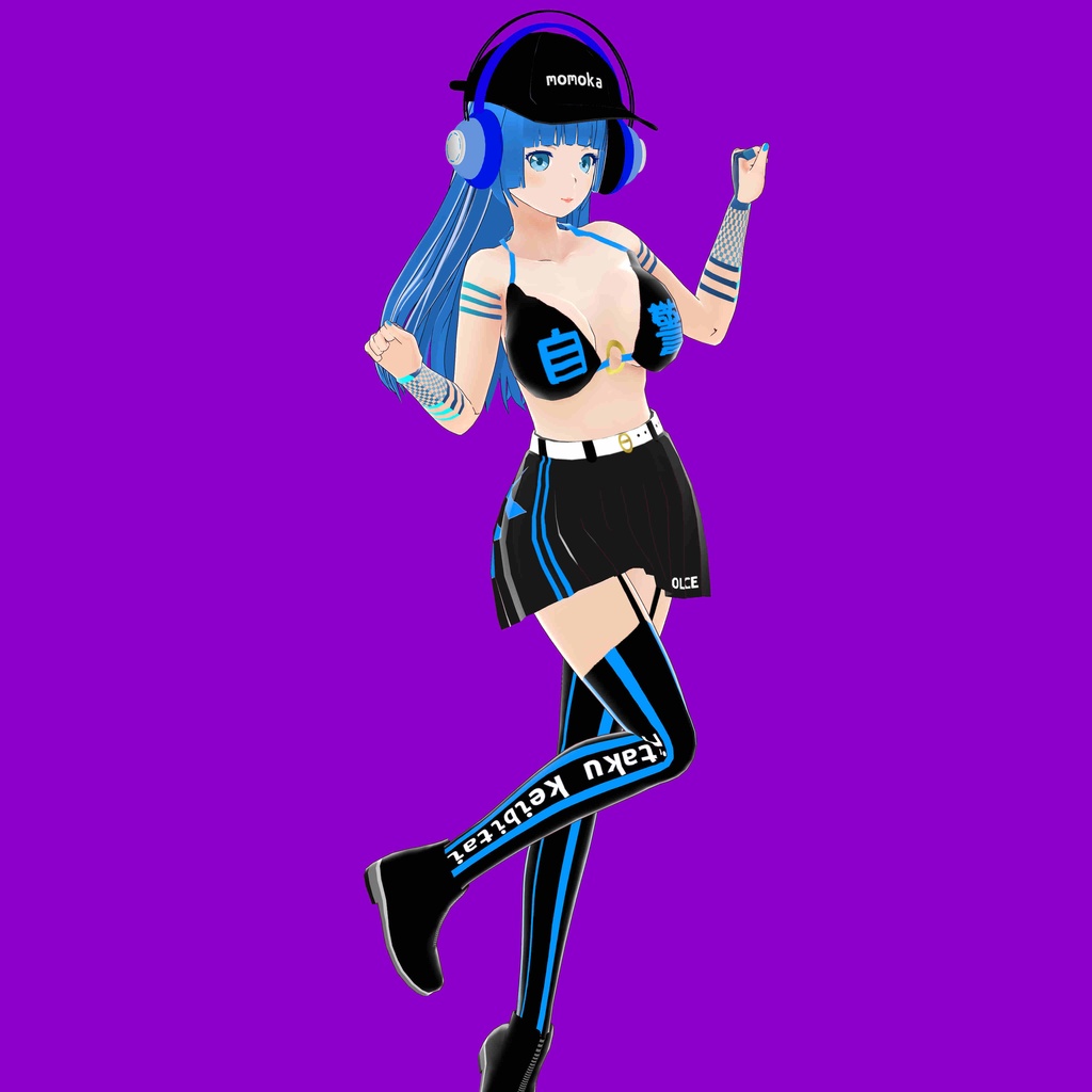 桃香 V4【オリジナル3Dモデル(VRM)+VRoidファイル+VRoid Studio用衣装カスタムアイテム+blendファイル】