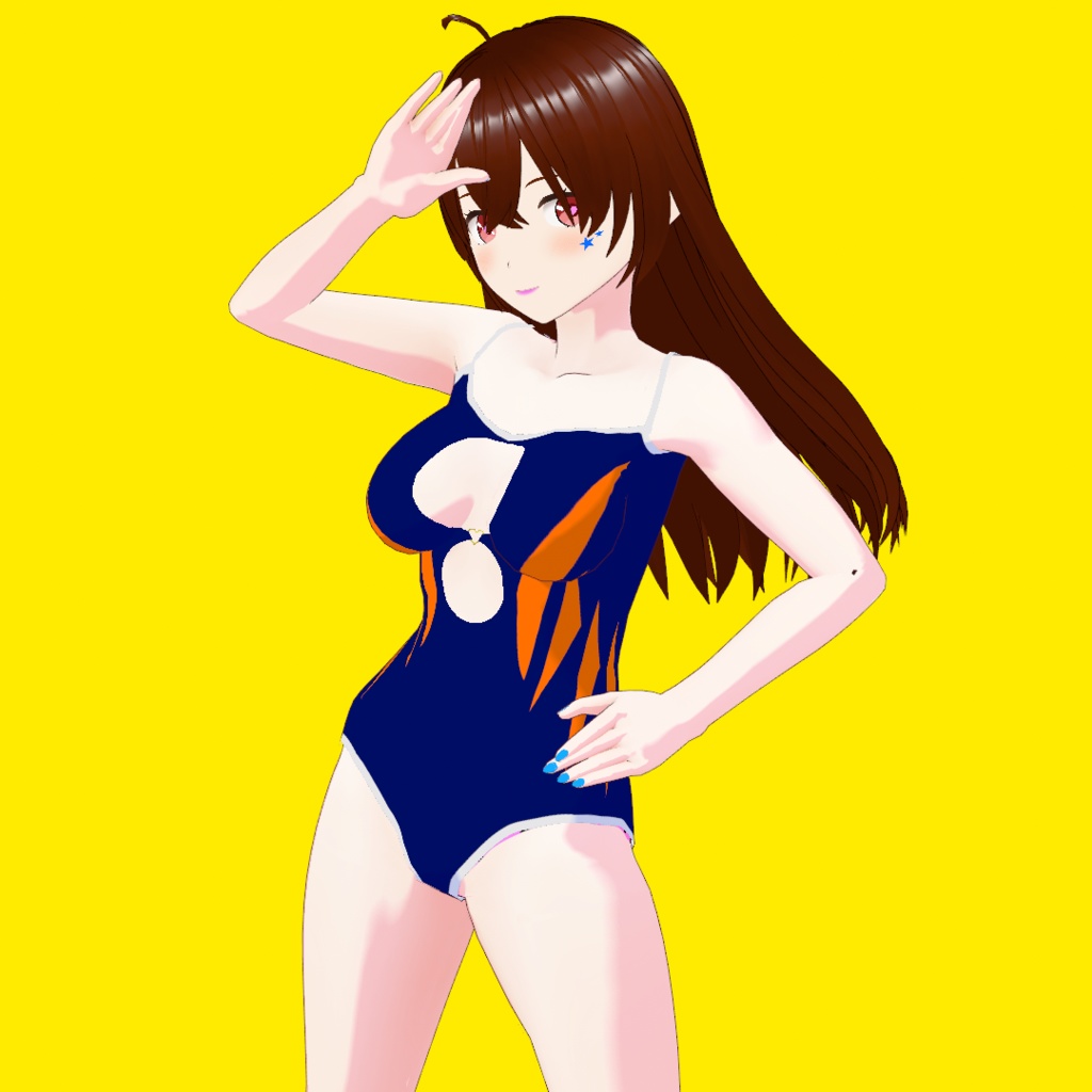 スポーティー水着【VRoid Studio用衣装カスタムアイテム+XWearのセット】