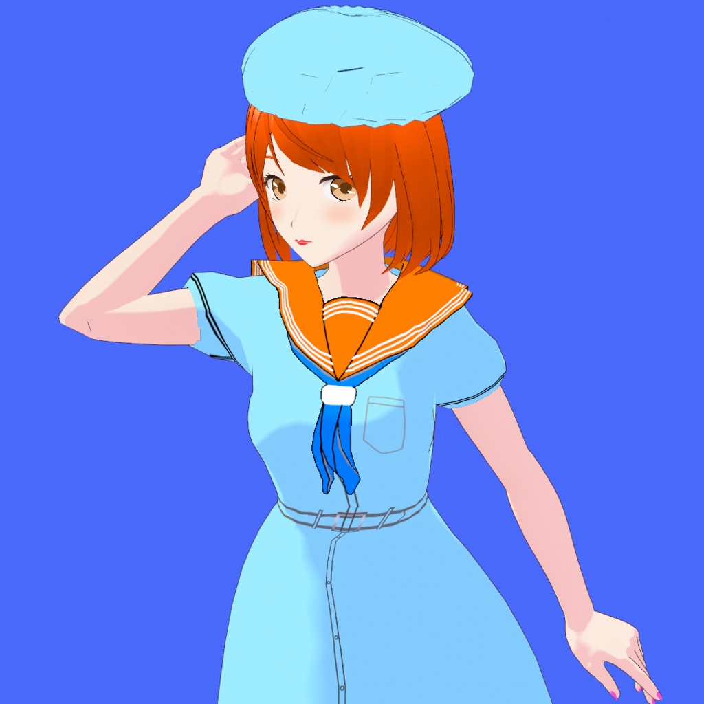 紗良 V3【オリジナル3Dモデル(VRM) + VRoidファイル + VRoid Studio用衣装カスタムアイテムのセット】