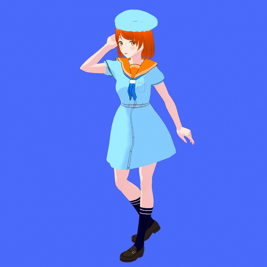 紗良 V3【オリジナル3Dモデル(VRM) + VRoidファイル + VRoid Studio用衣装カスタムアイテムのセット】