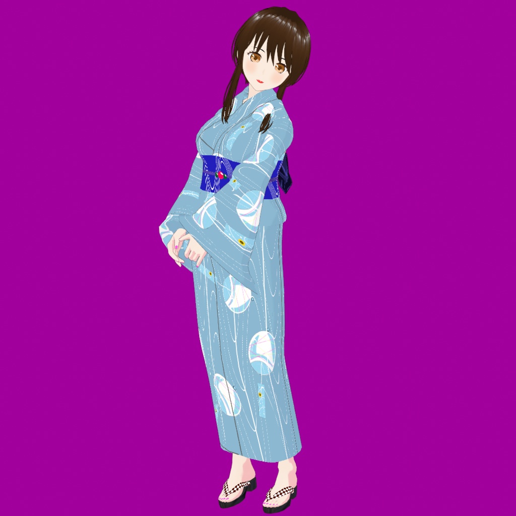 夕夏 V2【オリジナル3Dモデル(VRM)+VRoidファイル+VRoid Studio用衣装カスタムアイテムのセット】