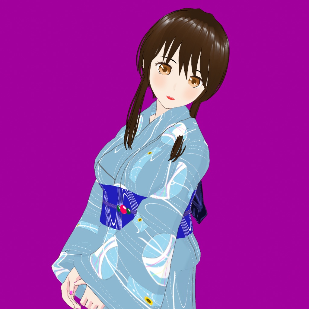 夕夏 V2【オリジナル3Dモデル（VRM）+VRoidファイル+VRoid Studio用衣装カスタムアイテムのセット】