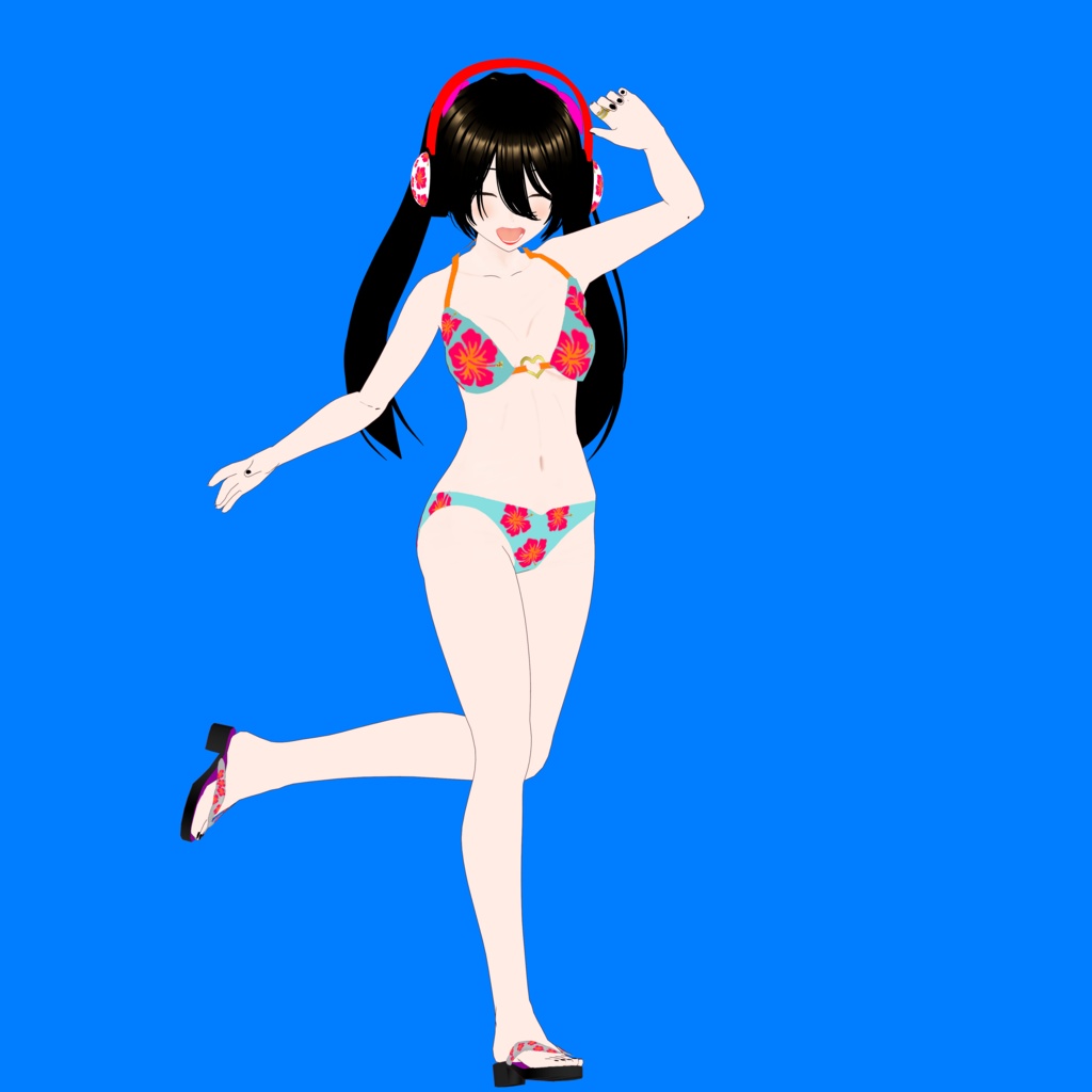 澪 V4【オリジナル3Dモデル(VRM) + VRoidファイル + VRoid Studio用衣装カスタムアイテム + blendファイルのセット】