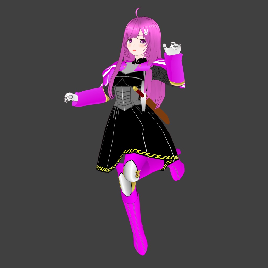 紬 V4【オリジナル3Dモデル(VRM) + VRoidファイル + Vroid Studio用衣装カスタムアイテム + blendファイルのセット】