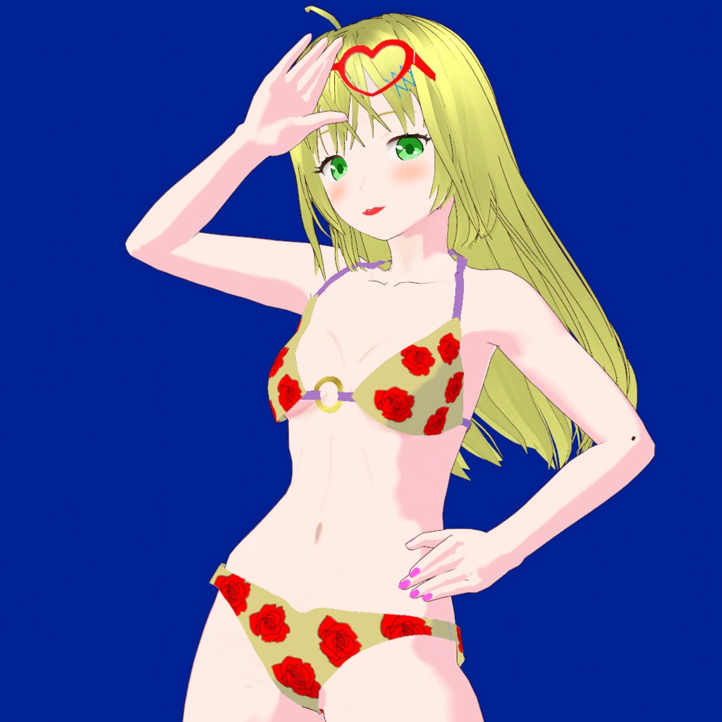 クリスティーナ V5【オリジナル3Dモデル(VRM) + VRoidファイル+VRoid Studio用の衣装カスタムアイテムのセット】