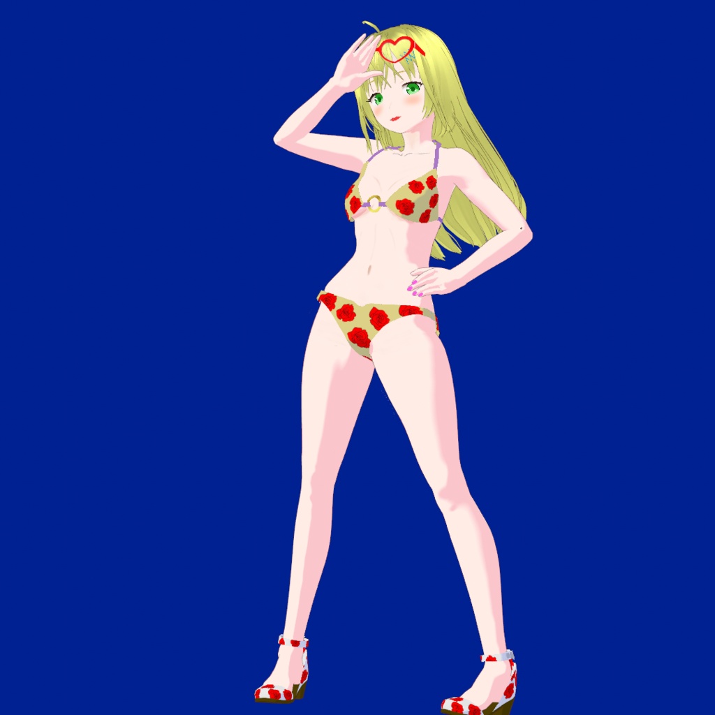 クリスティーナ V5【オリジナル3Dモデル(VRM) + VRoidファイル+VRoid Studio用の衣装カスタムアイテムのセット】