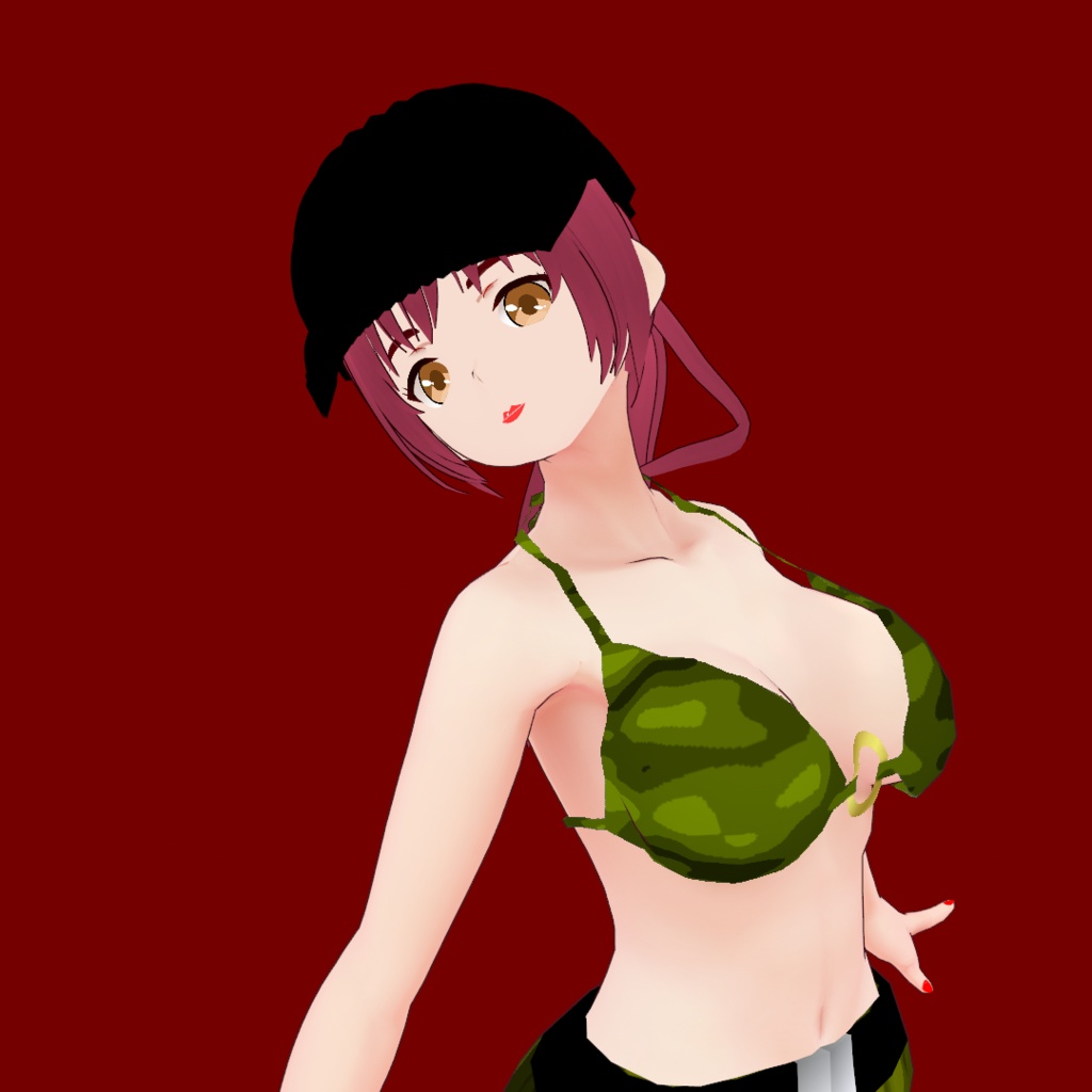 サバゲー女子 V2【オリジナル3Dモデル(VRM) + VRoidファイル + VRoid Studio用衣装カスタムアイテムのセット】