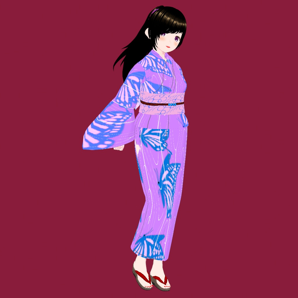 千早(ちはや) V2【オリジナル3Dモデル(VRM) + VRoidファイル + VRoid Studio用衣装カスタムアイテムのセット】