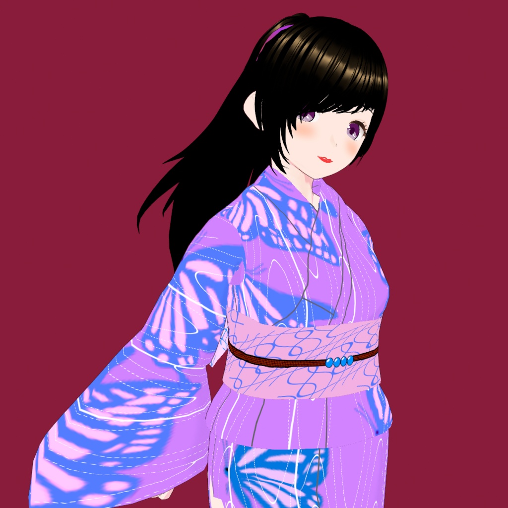千早(ちはや) V2【オリジナル3Dモデル(VRM) + VRoidファイル + VRoid Studio用衣装カスタムアイテムのセット】