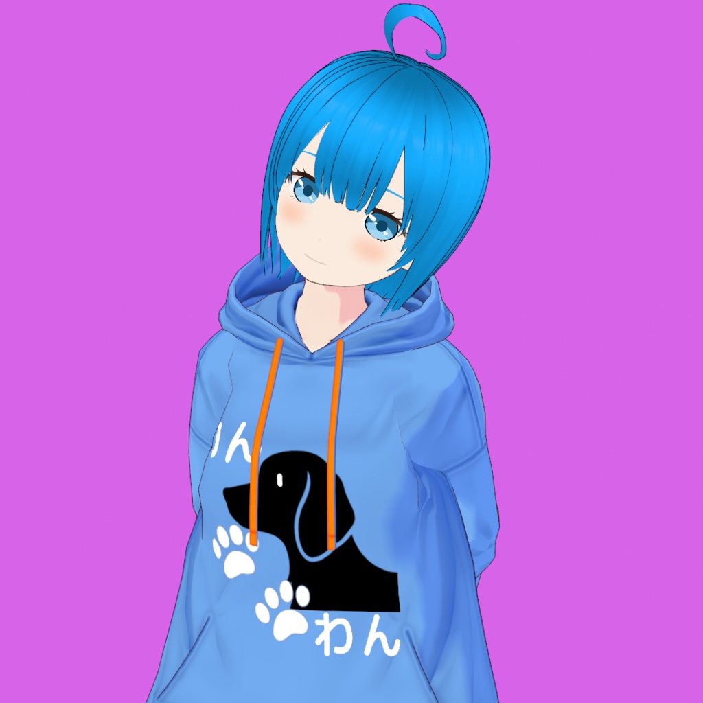 そら V3【オリジナル3Dモデル(VRM)+VRoidファイル+VRoid Studio用衣装カスタムアイテムのセット】