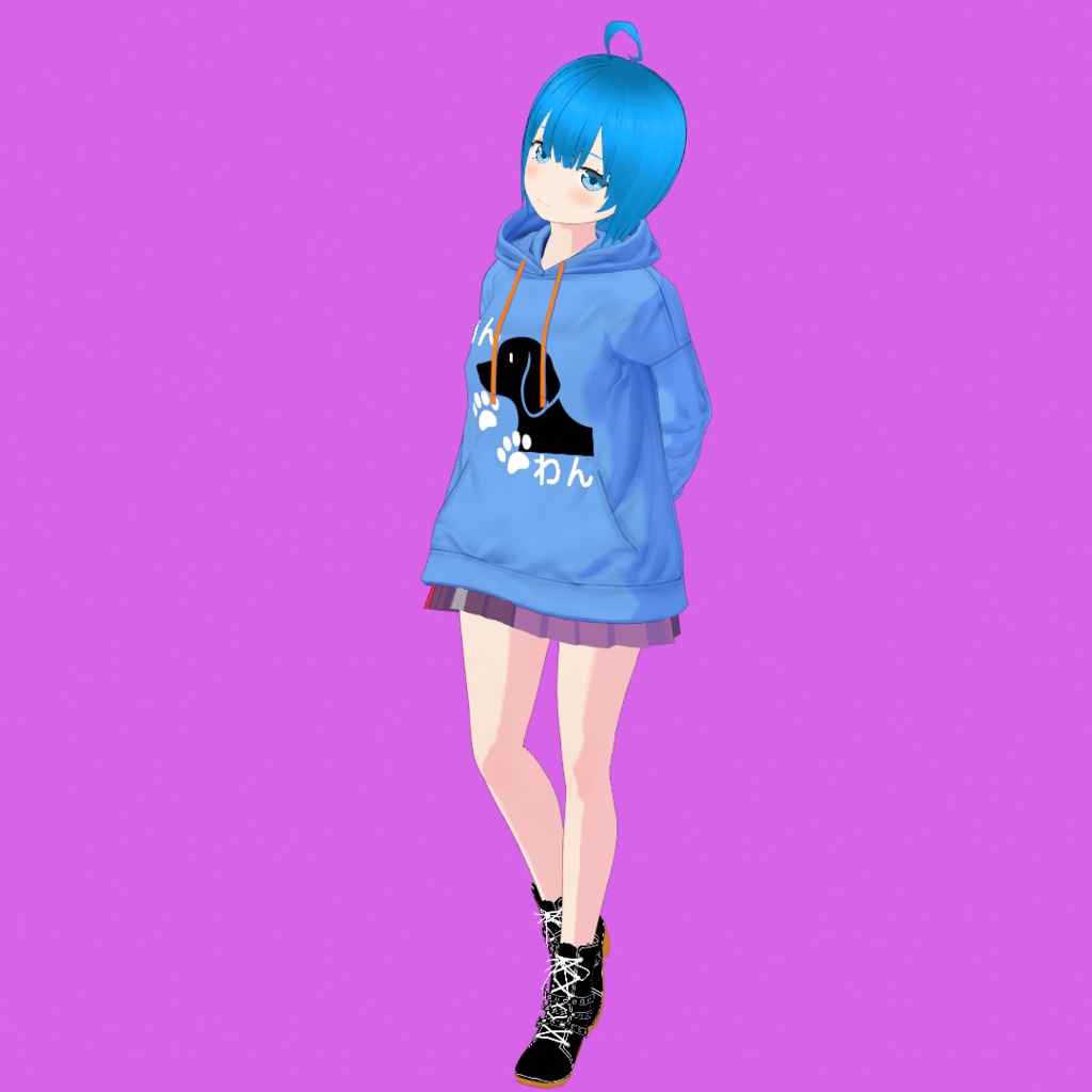 そら V3【オリジナル3Dモデル(VRM)+VRoidファイル+VRoid Studio用衣装カスタムアイテムのセット】