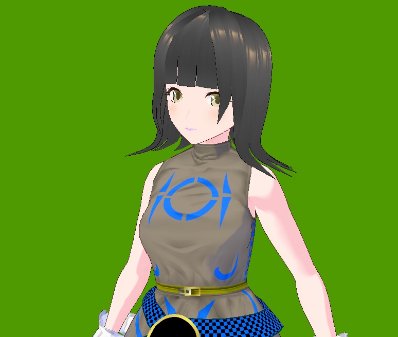 タイムトラベラー リア【オリジナル3Dモデル(VRM)+VRoidファイル +VRoid Studio用衣装カスタムアイテムのセット】