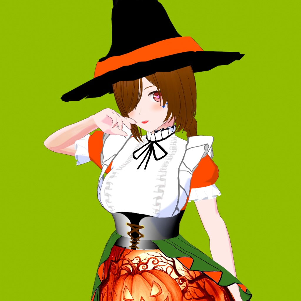 結衣(ゆい)【オリジナル3Dモデル(VRM)+VRoidファイル+VRoid Studio用衣装カスタムアイテムのセット】