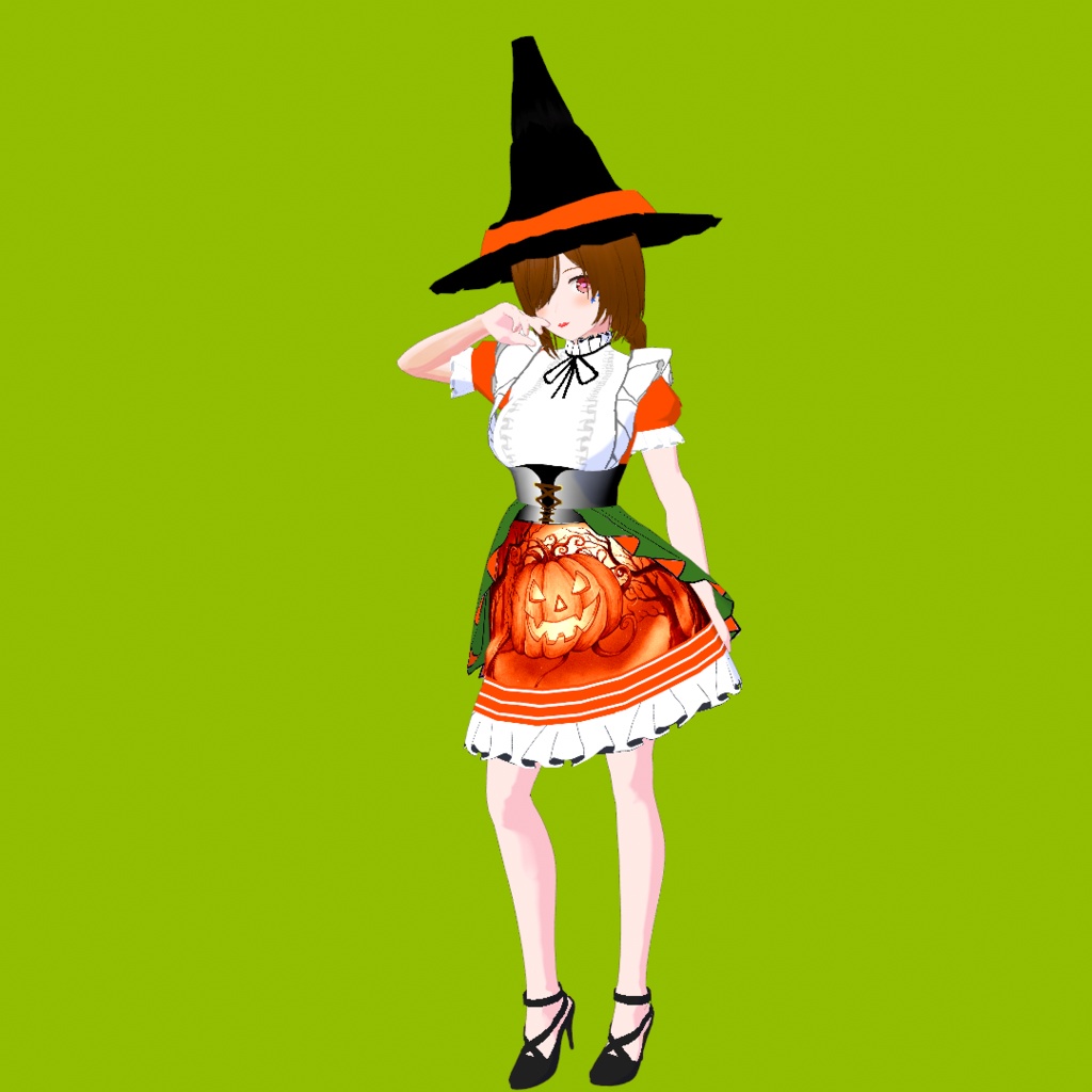 結衣(ゆい)【オリジナル3Dモデル(VRM)+VRoidファイル+VRoid Studio用衣装カスタムアイテムのセット】