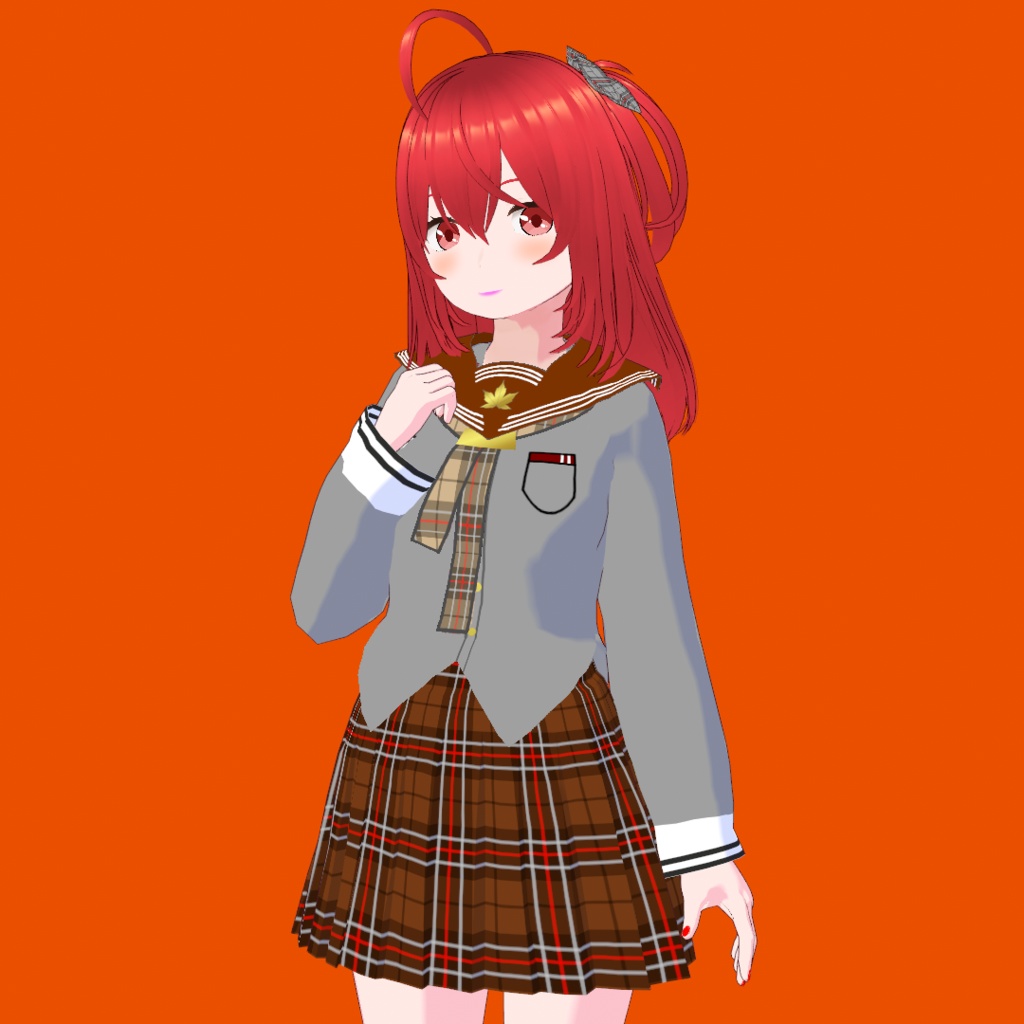 かえで V3【オリジナル3Dモデル(VRM)+VRoidファイル+VRoid Studio用衣装カスタムアイテムのセット】