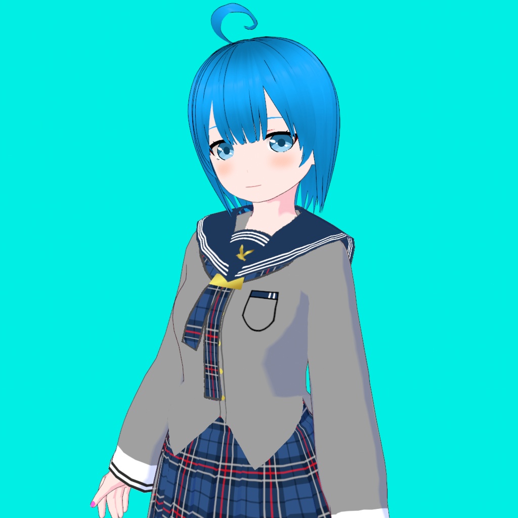 そら V4【オリジナル3Dモデル(VRM)+VRoidファイル+VRoid Studio用衣装カスタムアイテムのセット】