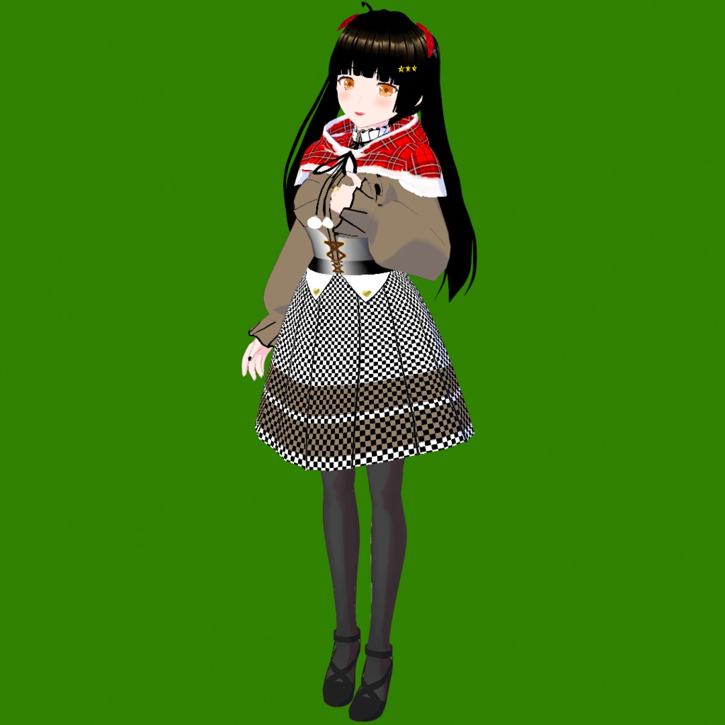 澪(みお) V5【オリジナル3Dモデル(VRM)+VRoidファイル+VRoid Studio用衣装カスタムアイテムのセット】