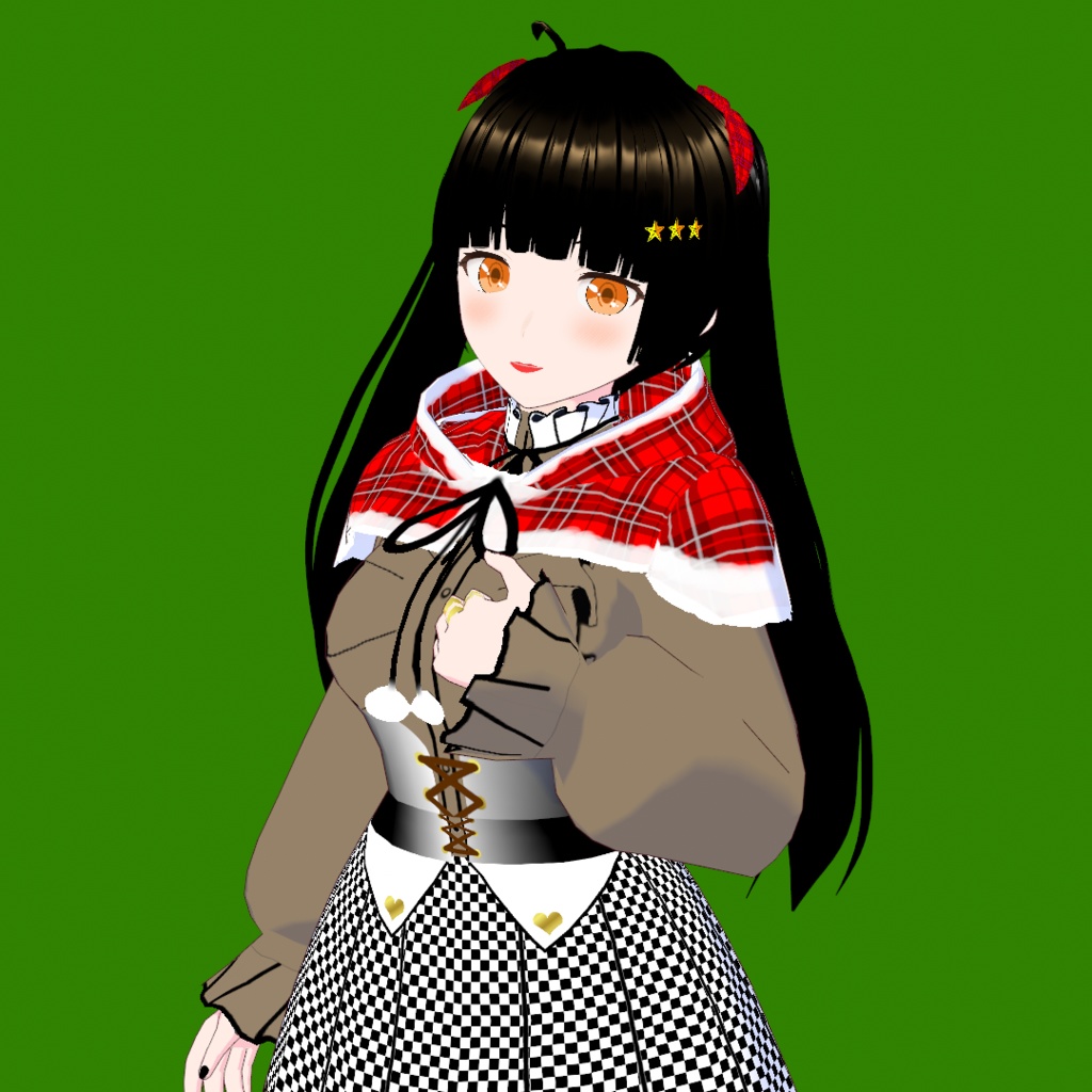 澪（みお） V5【オリジナル3Dモデル(VRM)+VRoidファイル+VRoid Studio用衣装カスタムアイテムのセット】