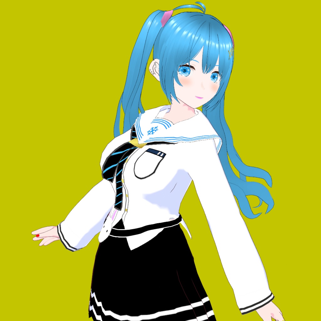 由香（ゆか）【オリジナル3Dモデル(VRM)+VRoidファイル+VRoid Studio用衣装カスタムアイテムのセット】