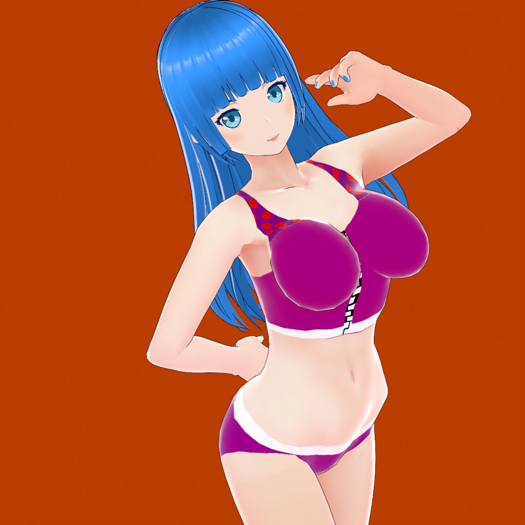 スポーツ系ブラジップアップ【VRoid Studio用衣装カスタムアイテム】