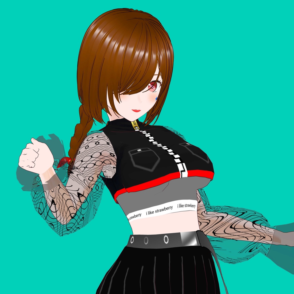 ロック調コーデ2026【VRoid Studio用衣装カスタムアイテム】