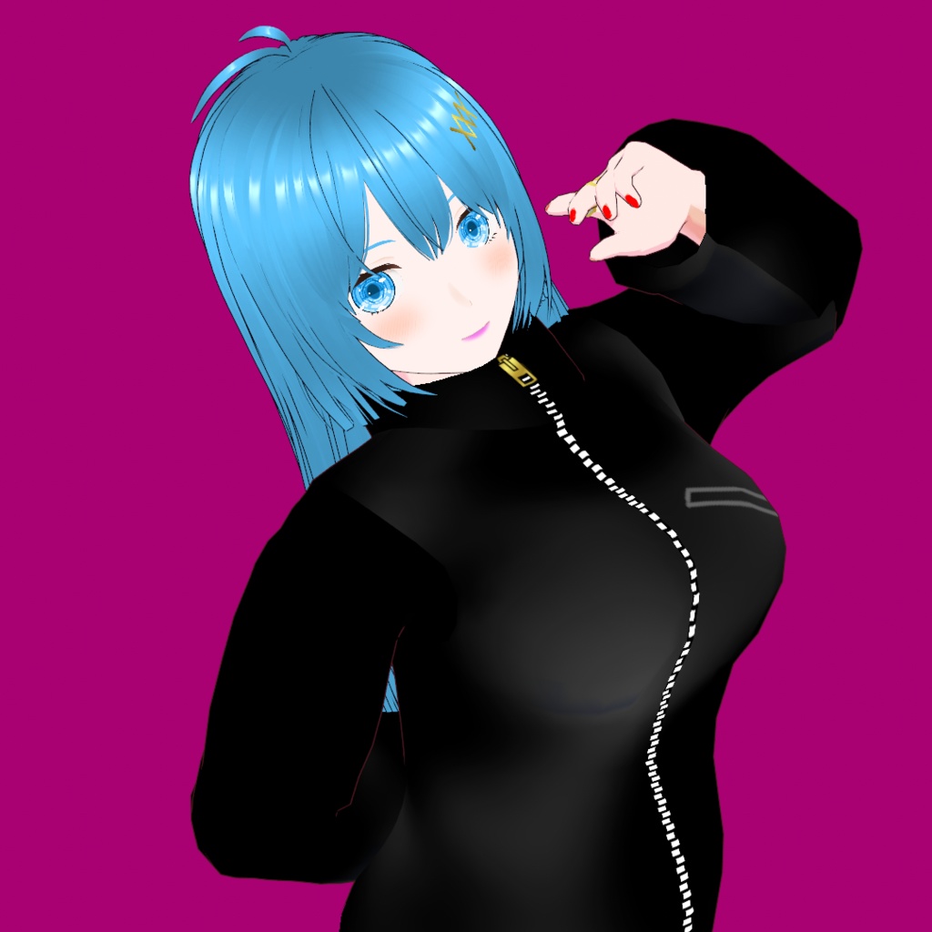 由香 V2【オリジナルVRMモデル+VRoidファイル+VRoid Studio用衣装カスタムアイテムのセット】