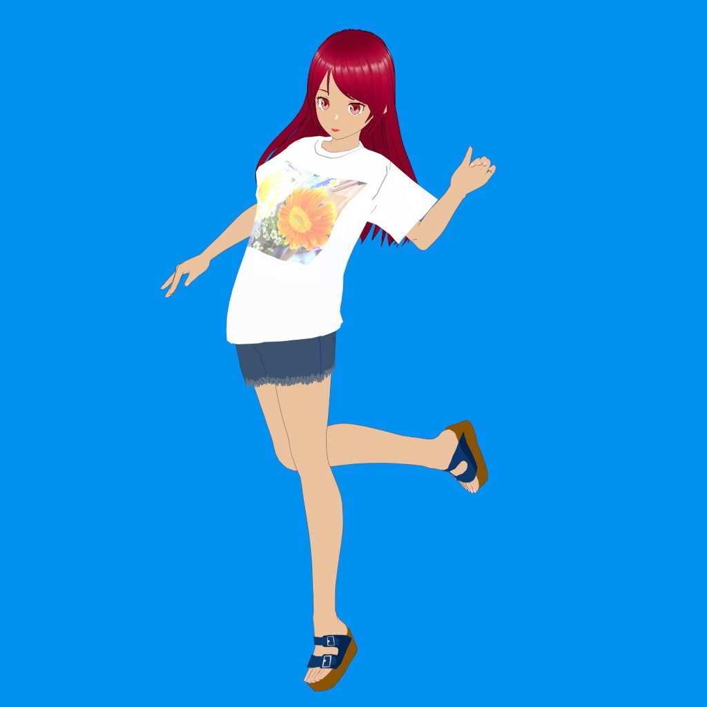 夏美 V3【オリジナルVRMモデル+VRoidファイル+VRoid Studio用衣装カスタムアイテムのセット】