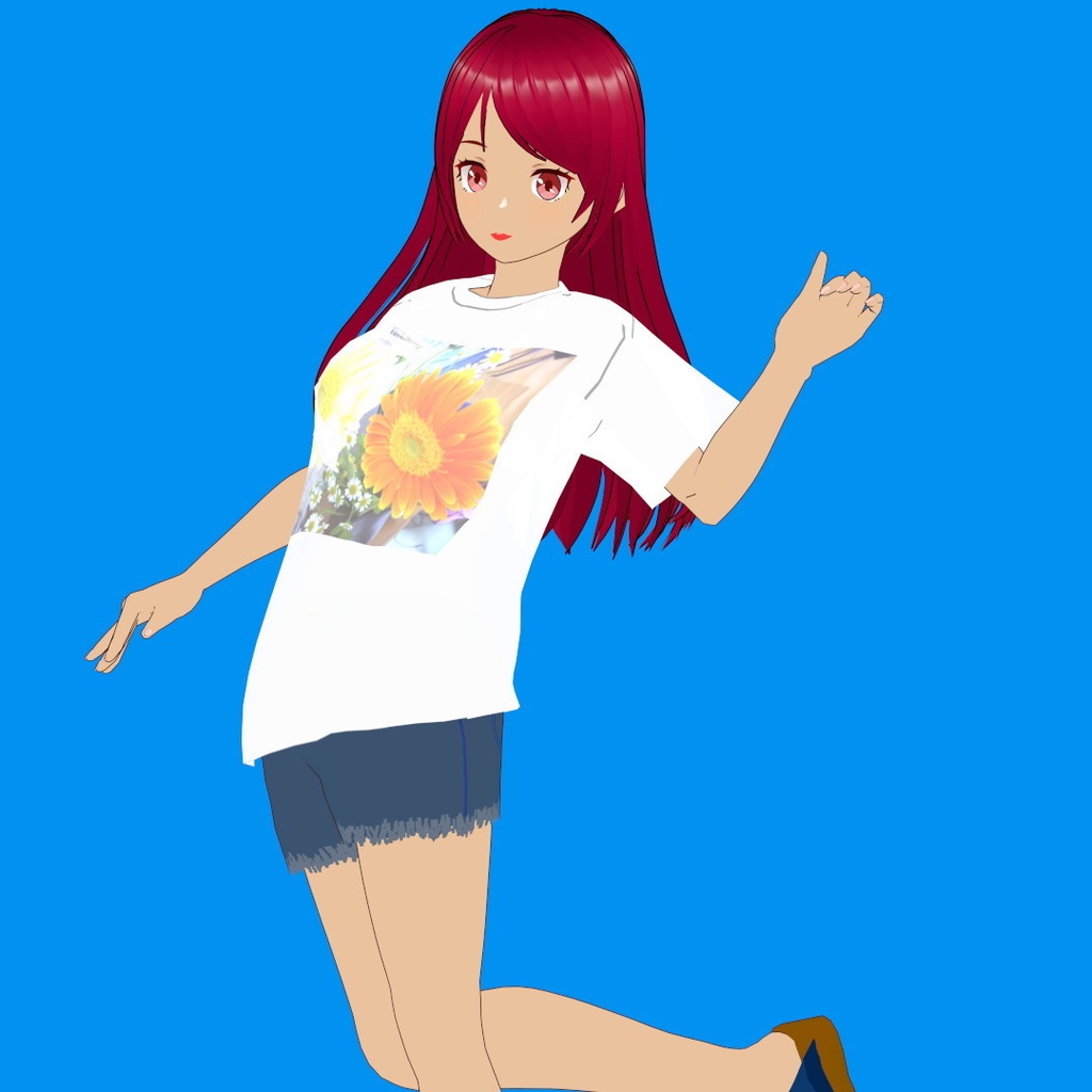 夏美 V3【オリジナルVRMモデル+VRoidファイル+VRoid Studio用衣装カスタムアイテムのセット】