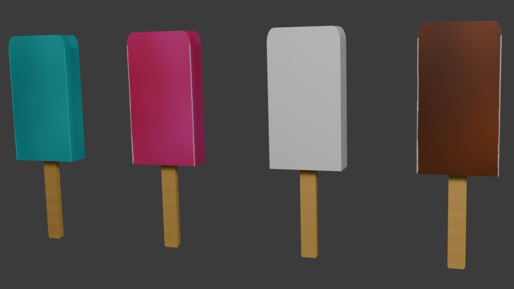 アイスポップ【Blender・FBX】