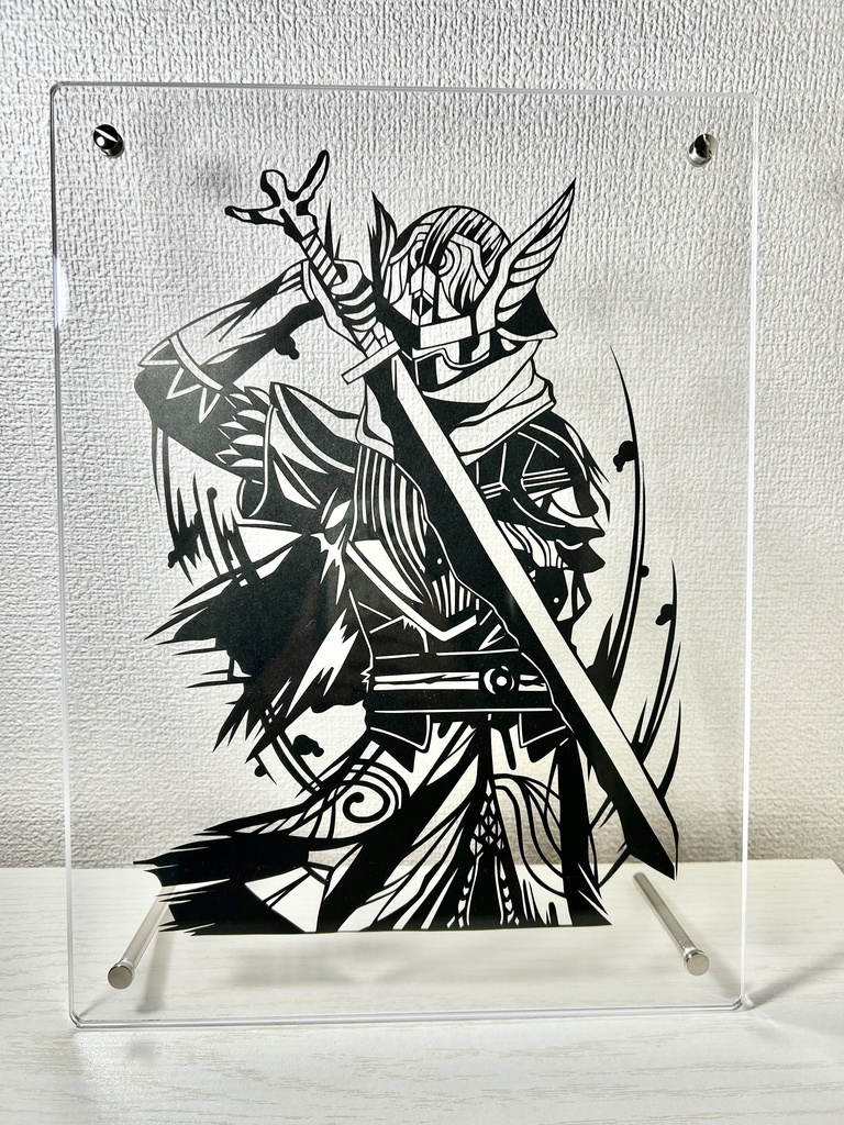 切り絵 追跡者
