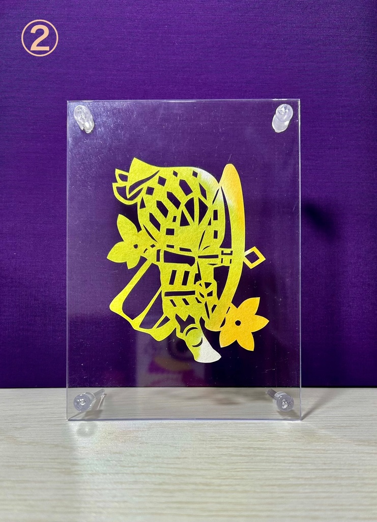 【色彩】切り絵 鉄の目