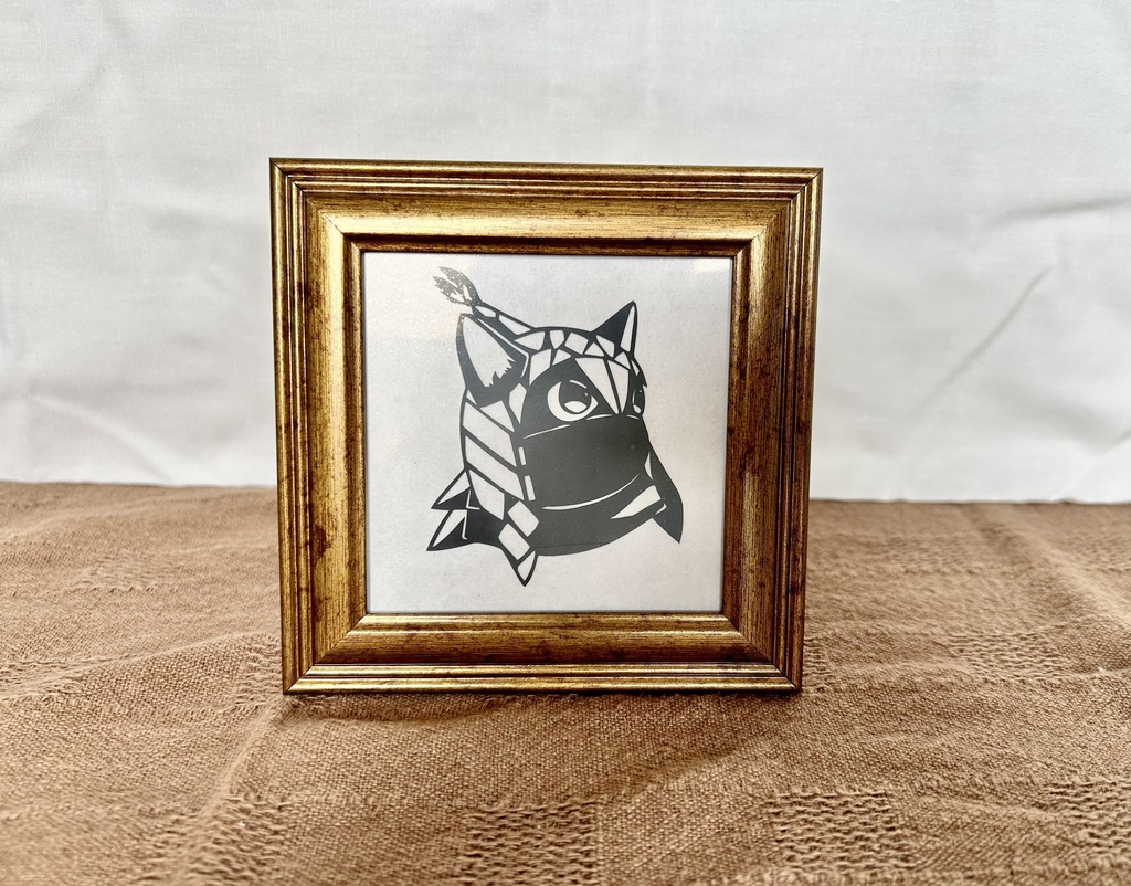 【けもの化】切り絵 鉄の目